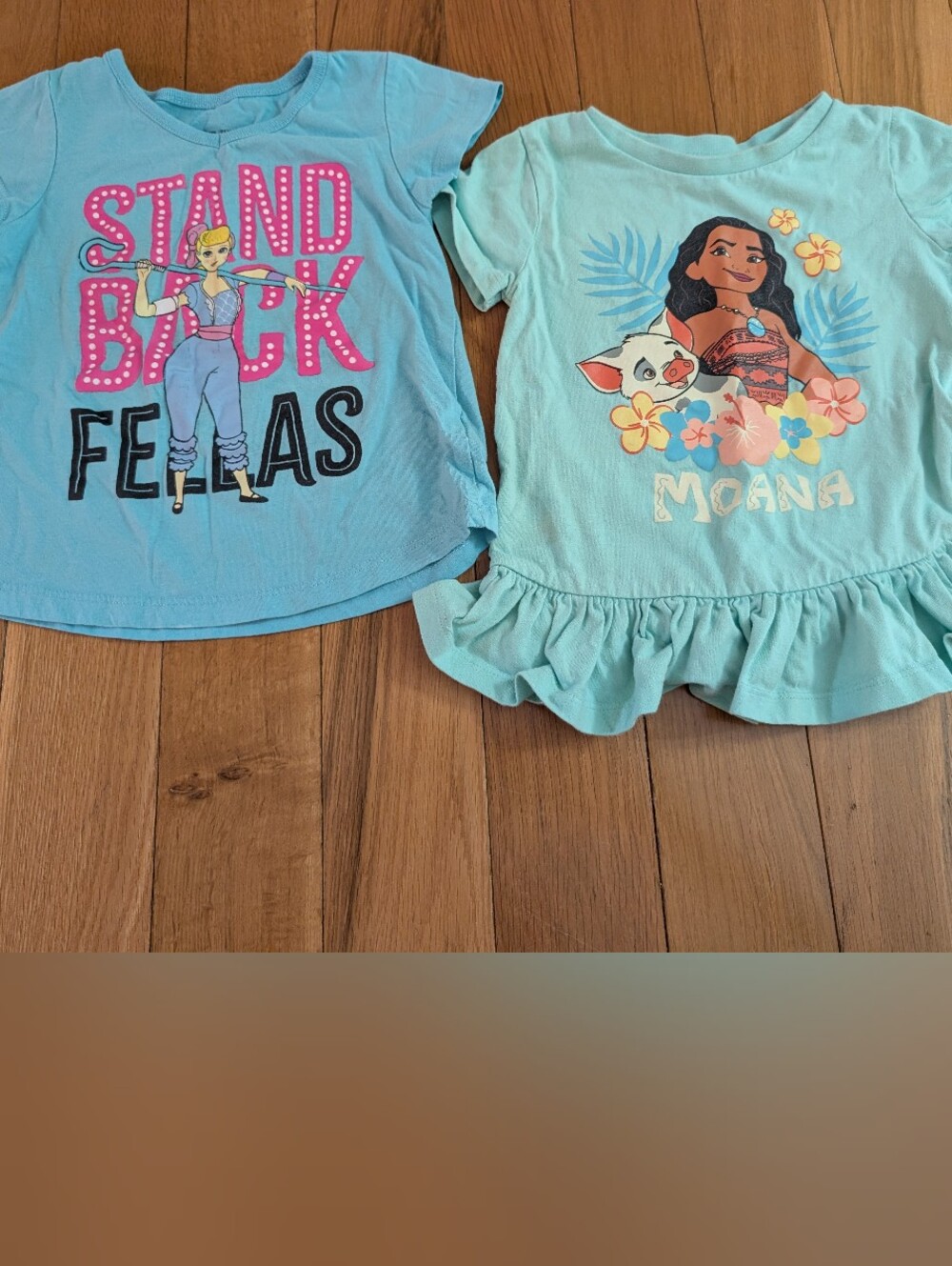 Disney Girls 4T Toy Story Moana Short Sleeve T-shirts